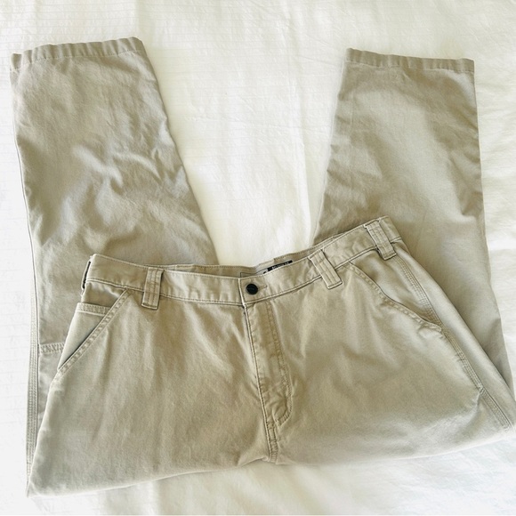 Carhartt Cargo Pants Tan Rugged Flex Relaxed Fit Canvas Workpant BN2291 W38 L30 - Picture 8 of 15